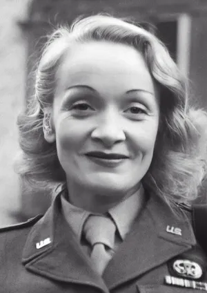 Porträtfotografie in schwarz-weiß Marlene Dietrich